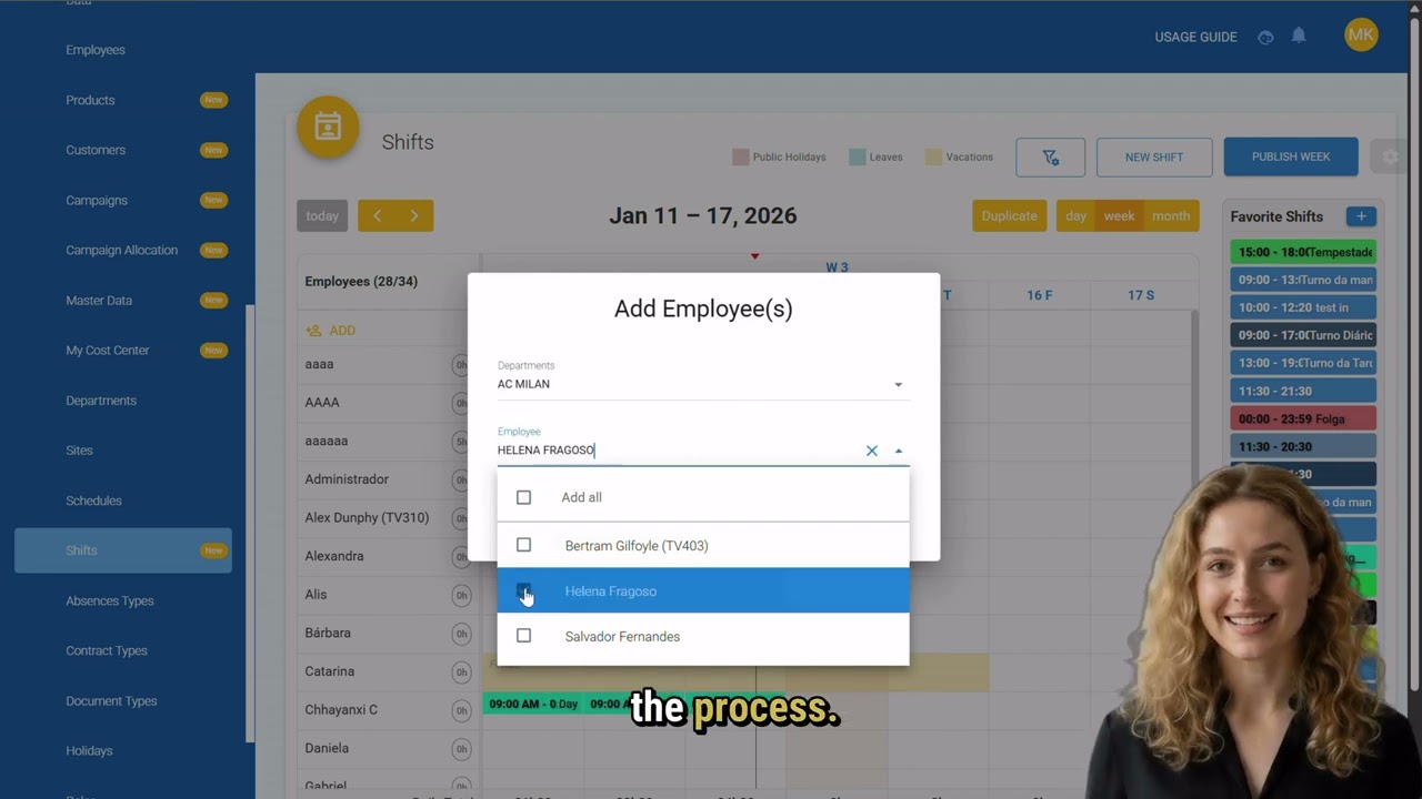 Updates in Shift Management Module