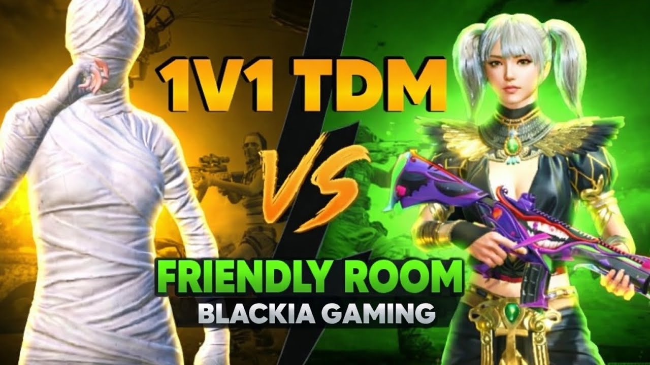 BLACKIA VS AFTAB|FRIENDLY TDM ROOM| 1 VS 1 M24 ROOM MATCH | #pubg 