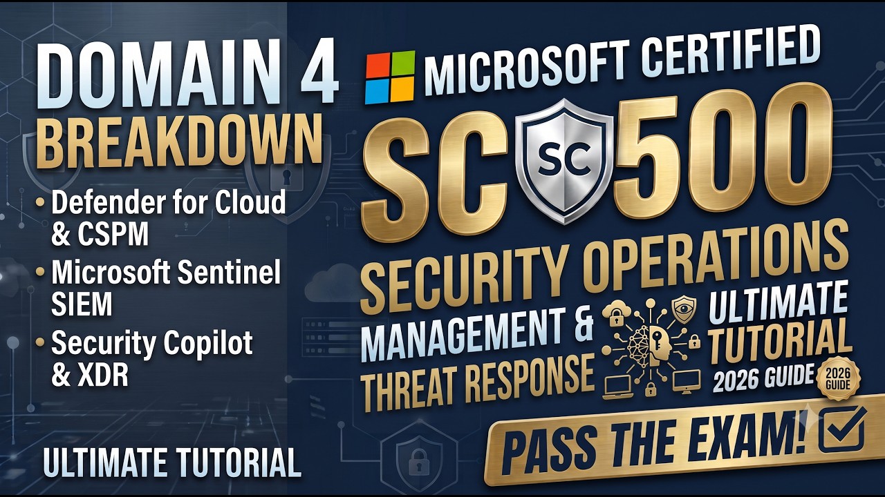 SC-500 Domain 4 | Security Posture & Monitoring &mdash; Full Study Guide (Sentinel, Defender for Cloud)