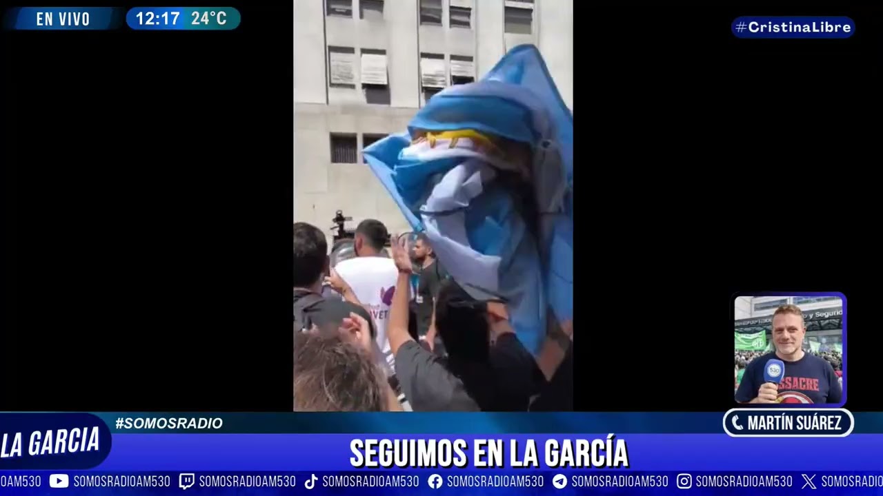 REPRESIÓN a TRABAJADORES y FAMILIARES de PERSONAS con DISCAPACIDAD: MÓVIL de MARTÍN SUÁREZ - AM 530
