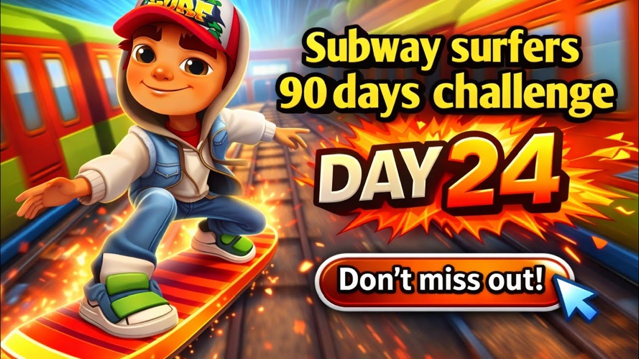 Subway Surfers 90's Day Challenge Day 24 Complete | Can I  @subwaysurfers #subwaysurfers 