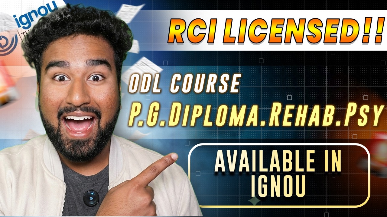 Do this Course NOW!! RCI License in Distance Learning! IGNOU 2026!!
