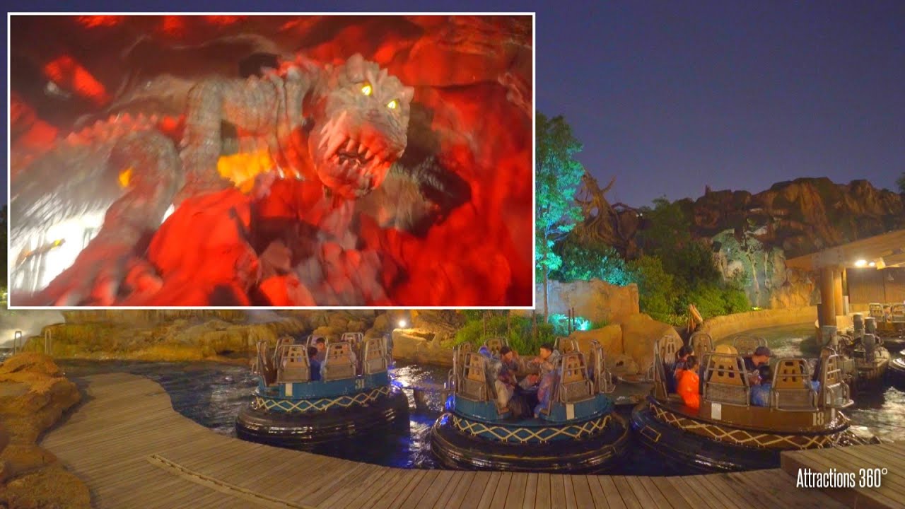 [4K] Insane Animatronic in Shanghai Disneyland River Rapids Ride - Disney Water Ride