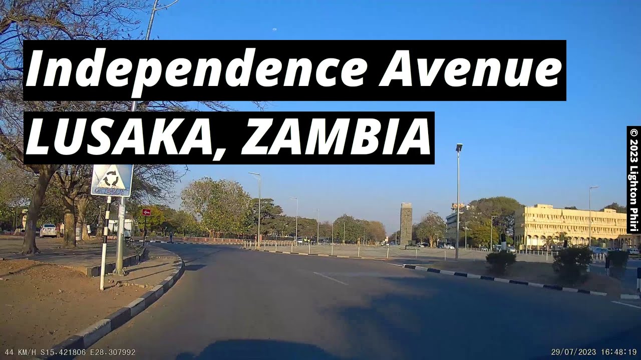 Lusaka Zambia | Kafue Road → Independence Avenue → Woodlands Roundabout | July 2023