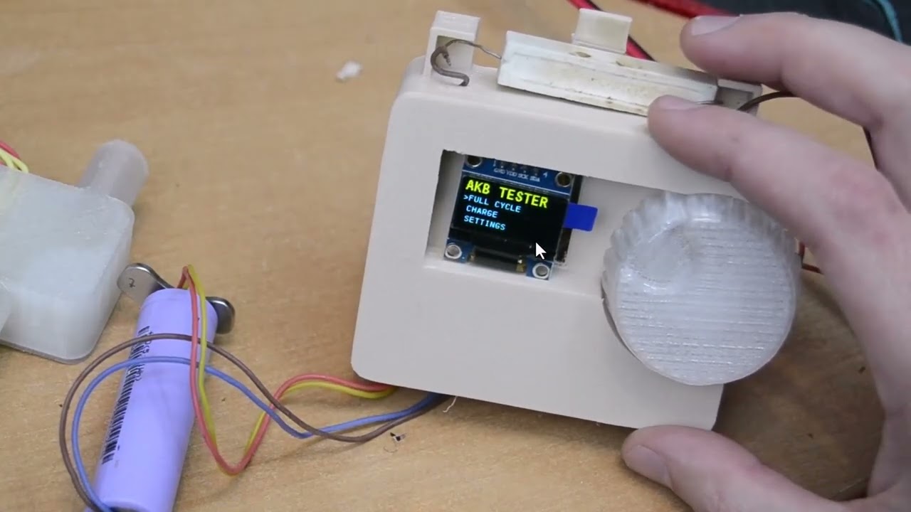 Прибор для тестирования аккумуляторов на stm32