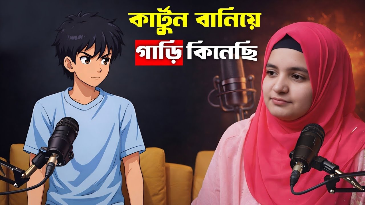 মোবাইল এ কার্টুন বানিয়ে কতটাকা উপার্জন করা যায়?How to make cartoon on mobile