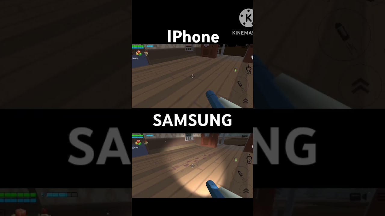 which chicken gun mobile company best iPhone Vs Samsung #chickengun #shorts #mobile