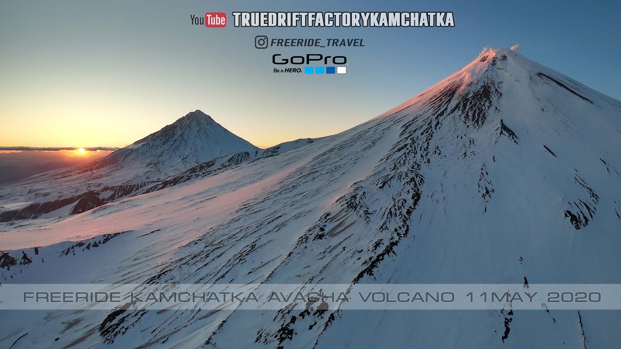 Freeride: Volcano Avacha kamchatka may2020 freeridetravel gopro max & 8