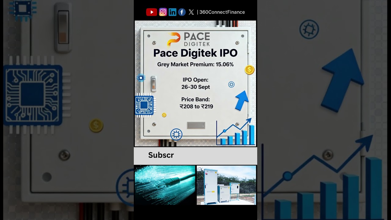 🔋🔌Is Pace Digitek the game changer in telecom and energy? IPO GMP at 15 06% says YES! 💡⚡️