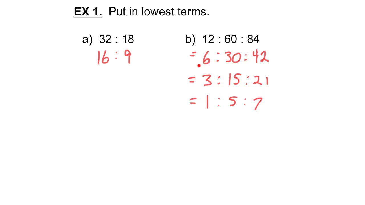 MPM1D 1-1-3 Ratios, Rates, and Proportions
