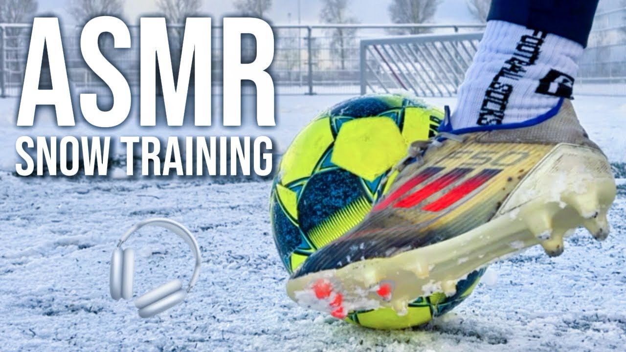 ASMR Snow Training Session For Soccer | Football Training | Football In Adidas F50
