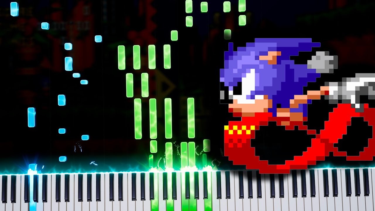 Sonic CD - Palmtree Panic: Piano Tutorial