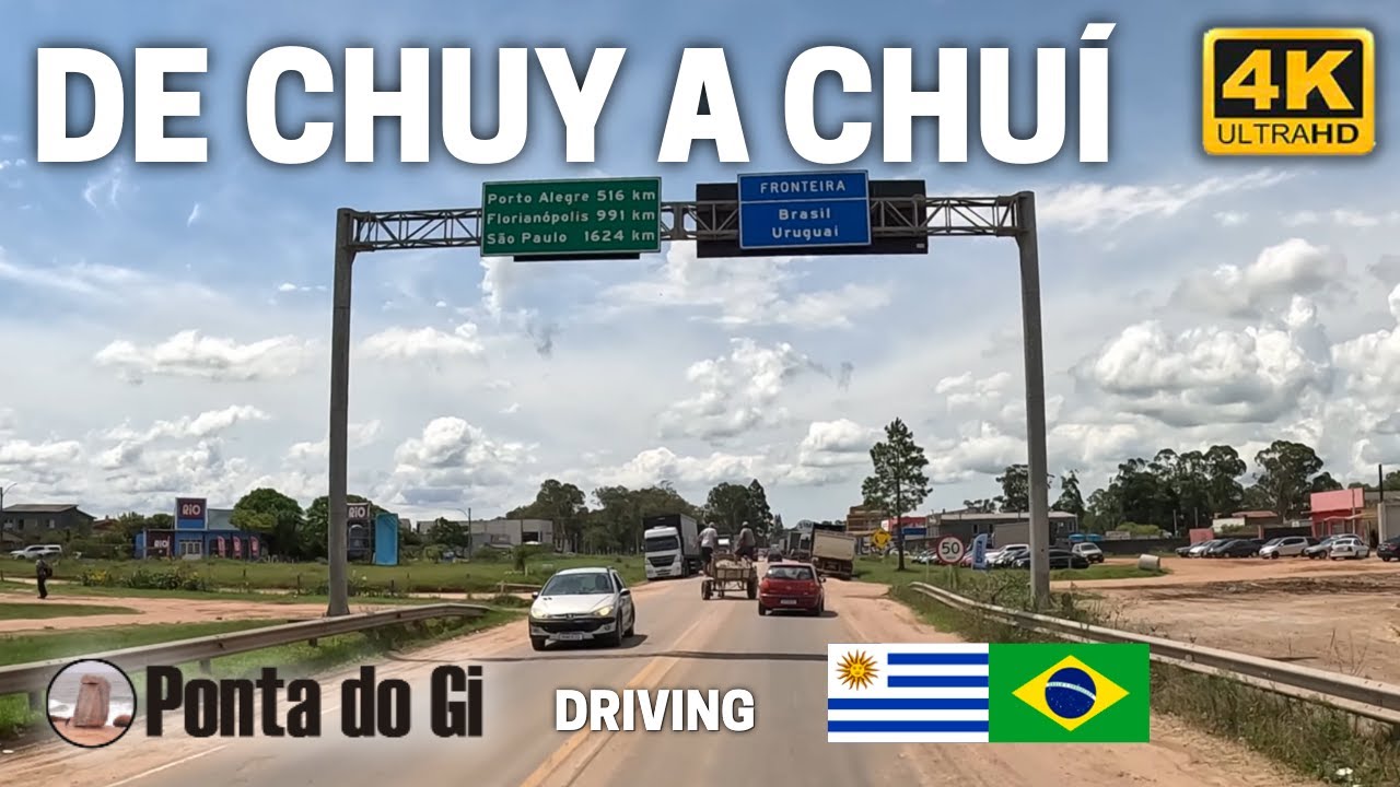 UNA CIUDAD con la FRONTERA ABIERTA entre URUGUAY y BRASIL - CHUY o CHUI #driving TOUR 2025