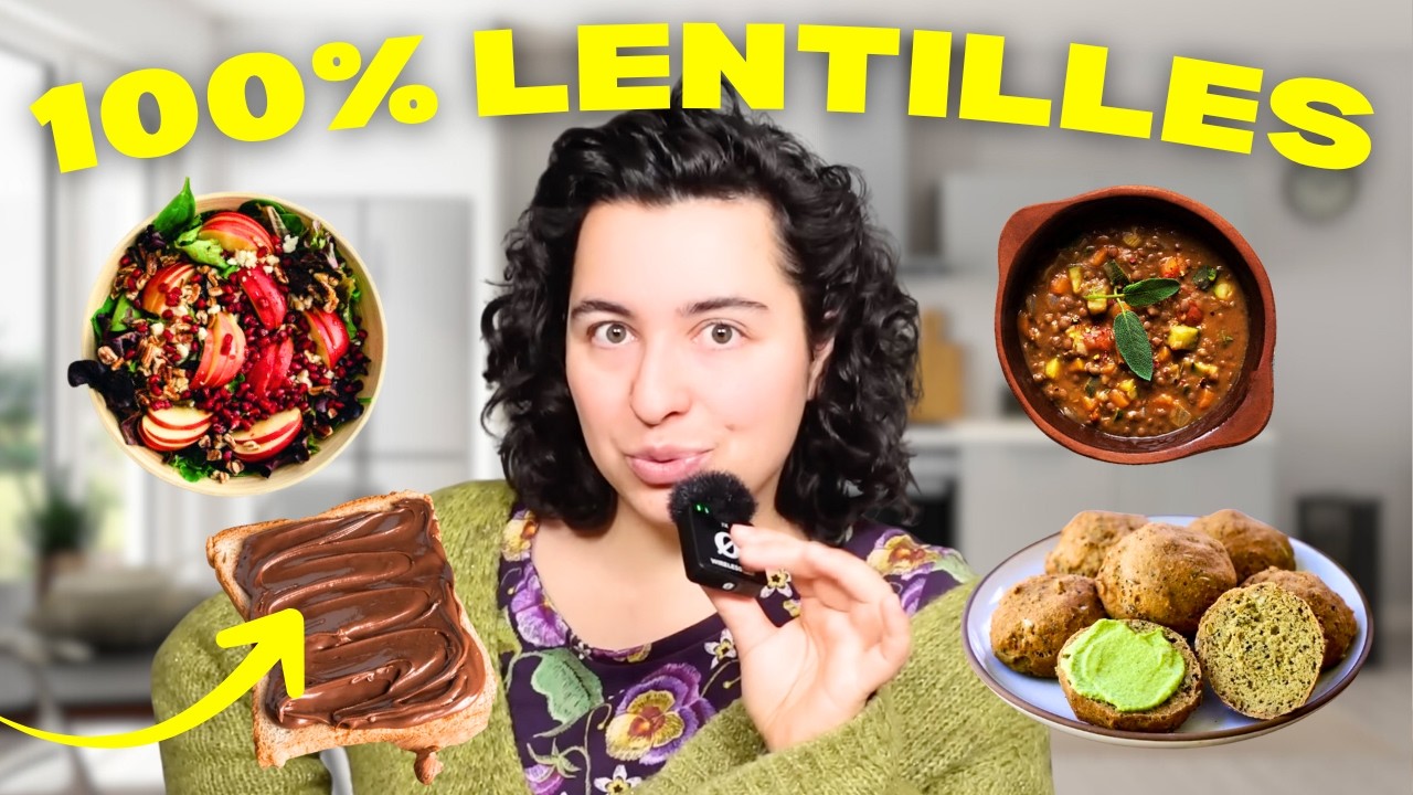 QUE FAIRE AVEC DES LENTILLES ? 4 RECETTES faciles & rapides I VEGAN + SANS GLUTEN