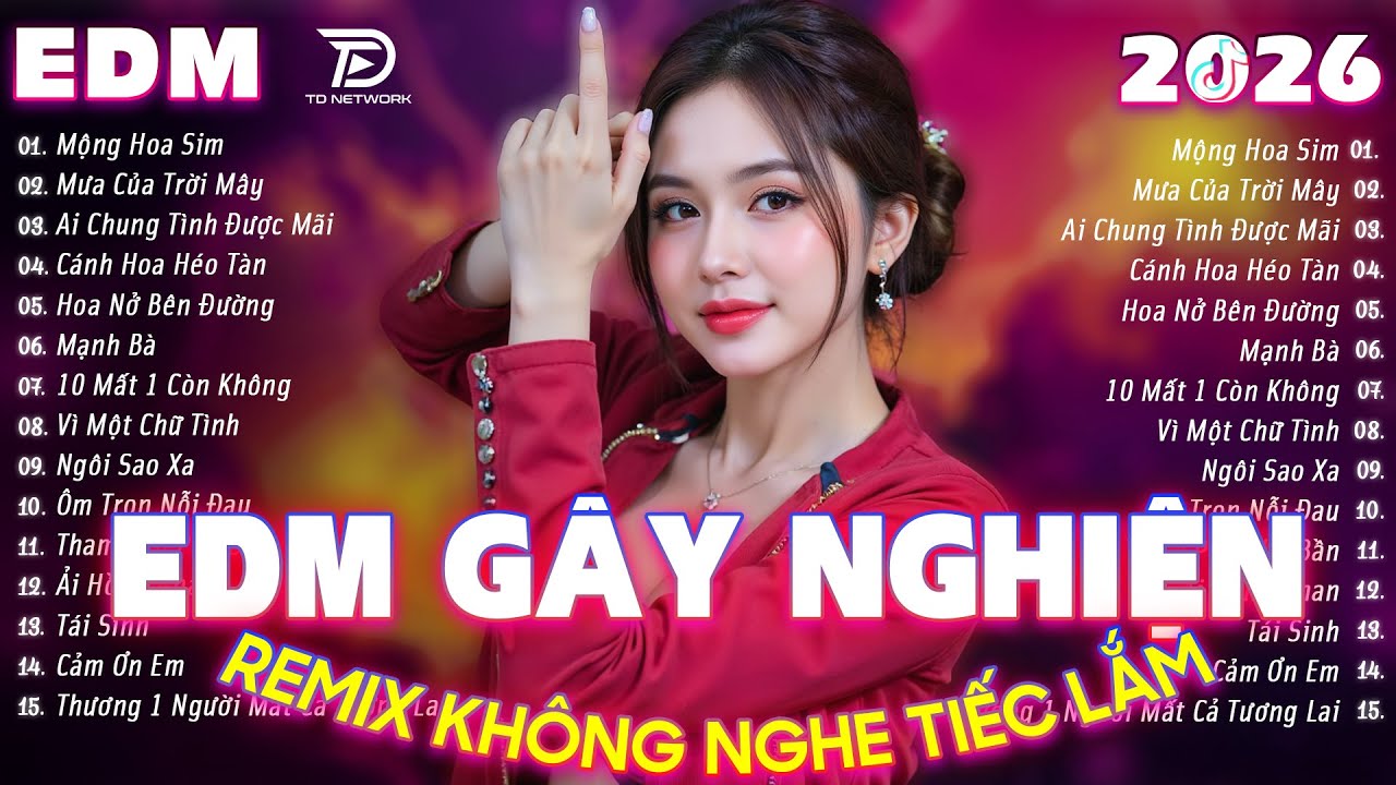 Mộng Hoa Sim Rermix ♫ BXH Nhạc Trẻ EDM Triệu View Đang Dẫn Đầu MXH - Top 15 Bản EDM Hay Nhất 2026