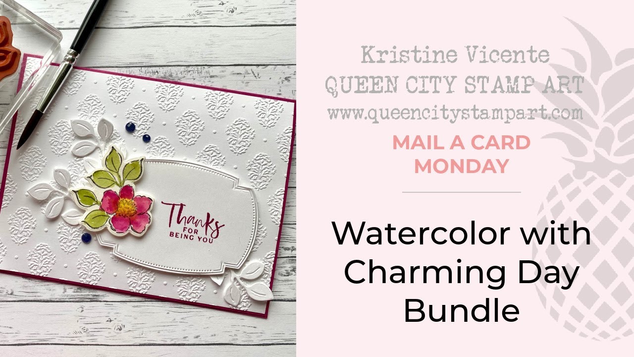 Watercolor with Stampin' Up! Charming Day Bundle