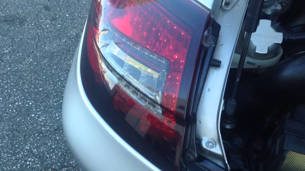 Porsche 996 turbo led tail light installation