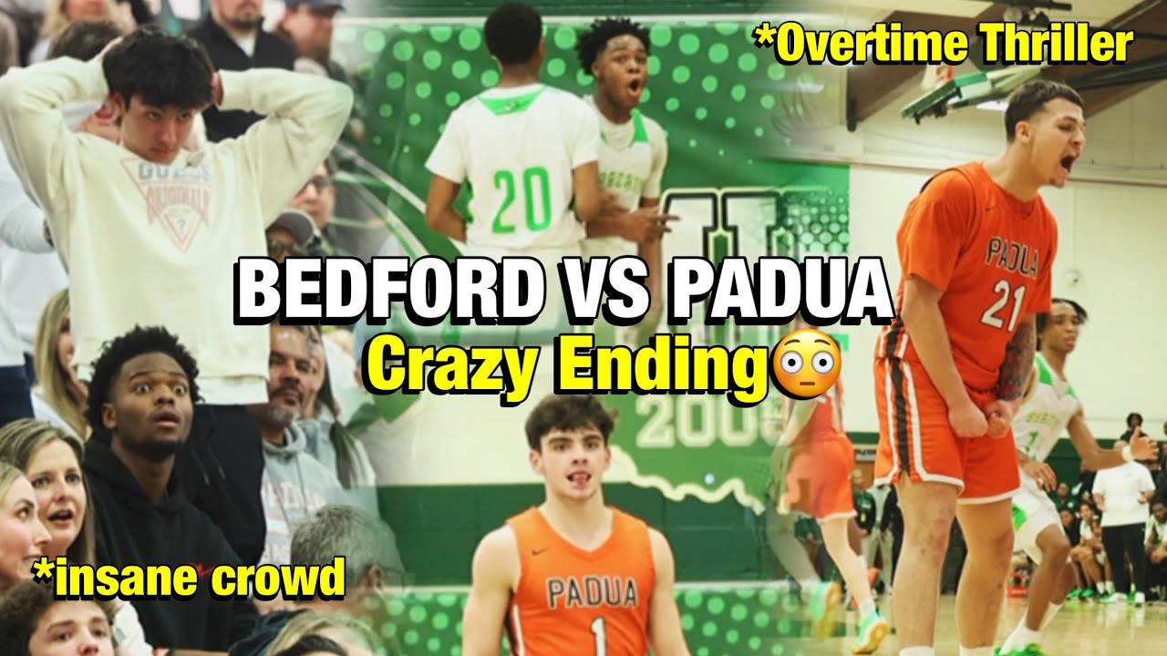 Padua & Bedford Go At It For District Championship😳| CRAZY OVERTIME Ending Infront of INSANE Crowd 🚨
