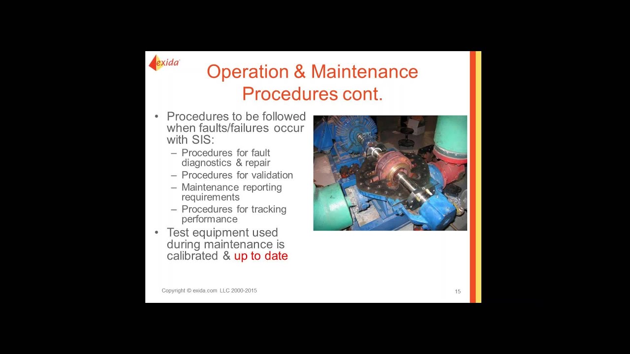 How are You Handling the O & M Requirements of IEC 61511? (UK Specific)