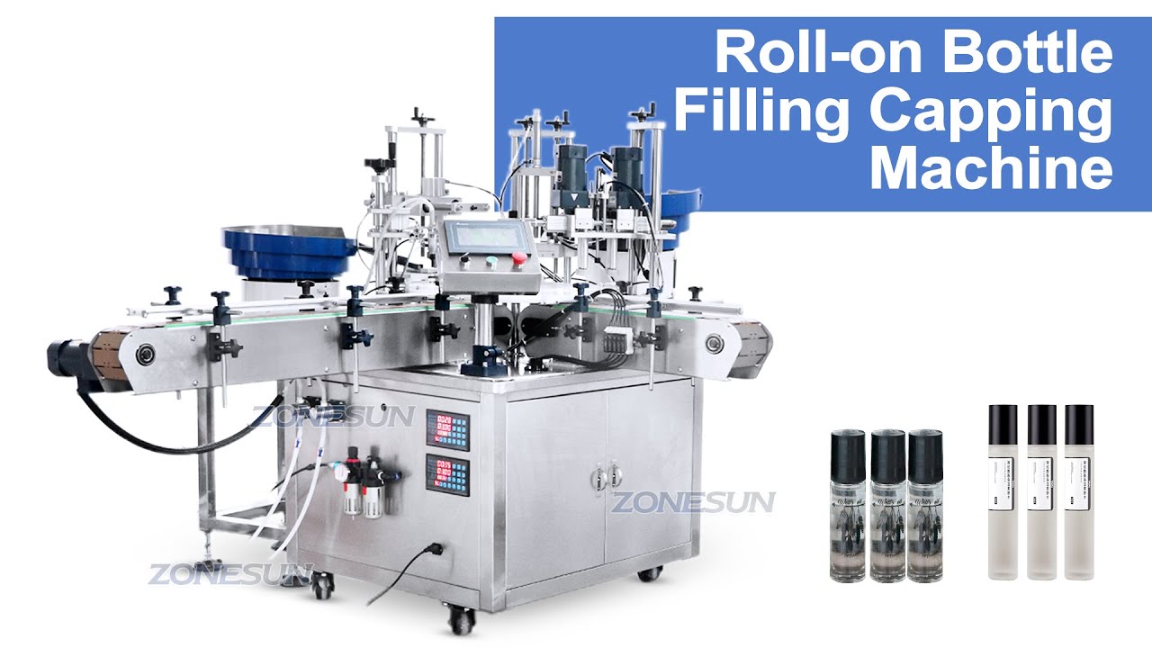 How to use ZS-AFC11 4-IN-1 ROOL-ON BOTTLE FILLING CAPPING MACHINE