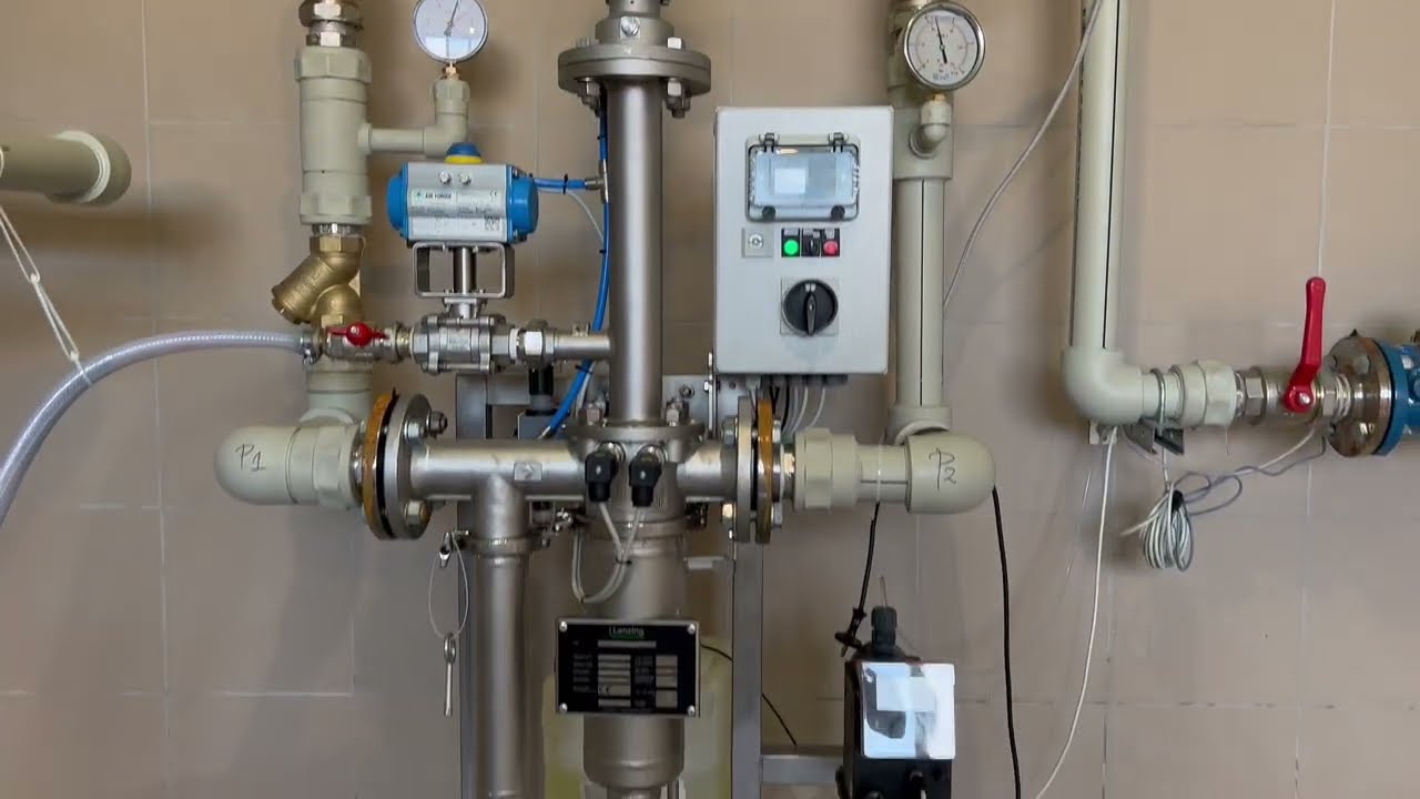 Автоматичен самопромивен филтър OptiFil за сондажна вода в млекопреработвателно предприятие