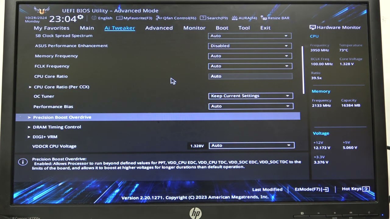 ASUS TUF GAMING B550-PLUS: управляйте настройками Precision Boost Overdrive!