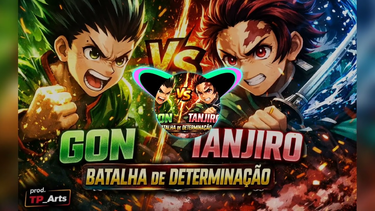 Gon Freecss 🆚 Tanjiro Kamado | Batalha de Determinação (Rap Trap)