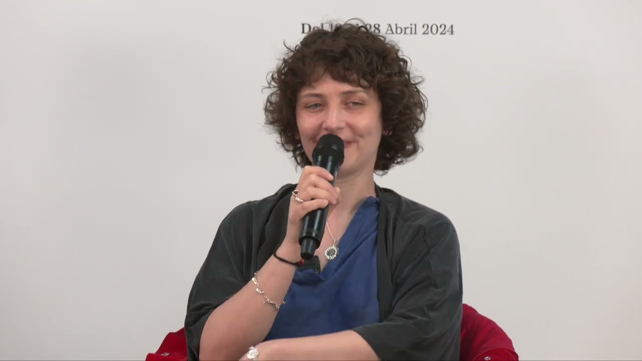 Anna Starobinets en conversación con Jesús Ortega. Feria del Libro de Granada 2024