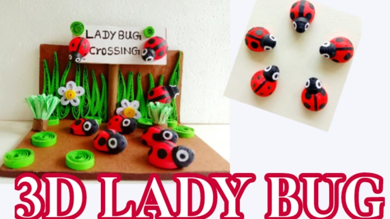 3D Lady Bug|Making|DIY Paper Quilling