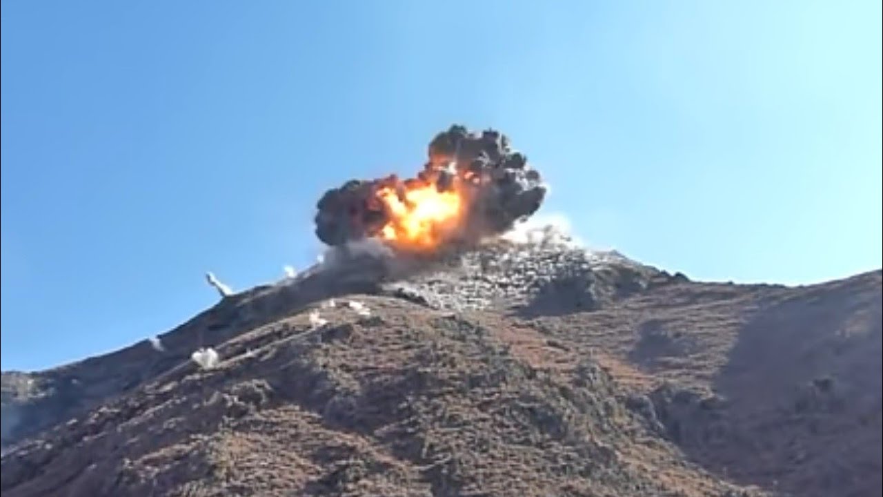 1000 lb. JDAM GBU-32 JDAM Dropped in Mangwal Valley Kunar Province in HD