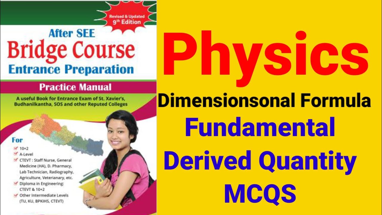 Physics Bridge Course Nepal Physical and Dimensions