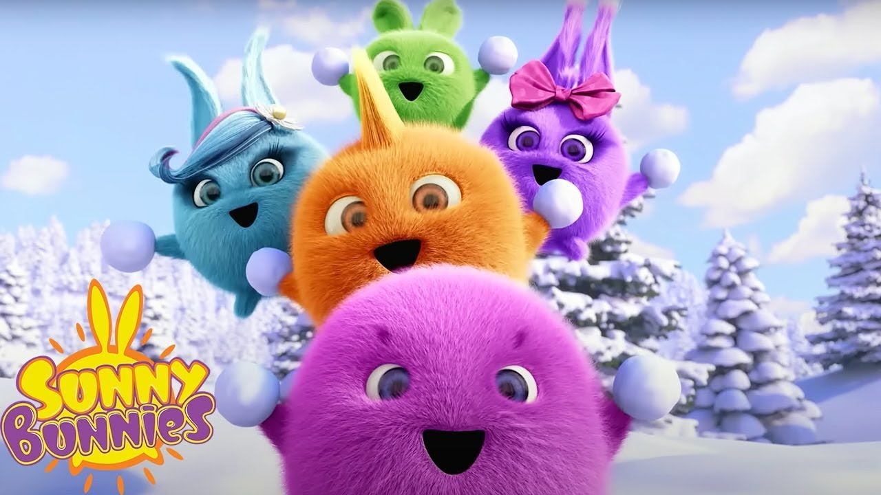 SUNNY BUNNIES | PLAYING IN THE SNOW | Season 4 Compilation | Cartoons for Children