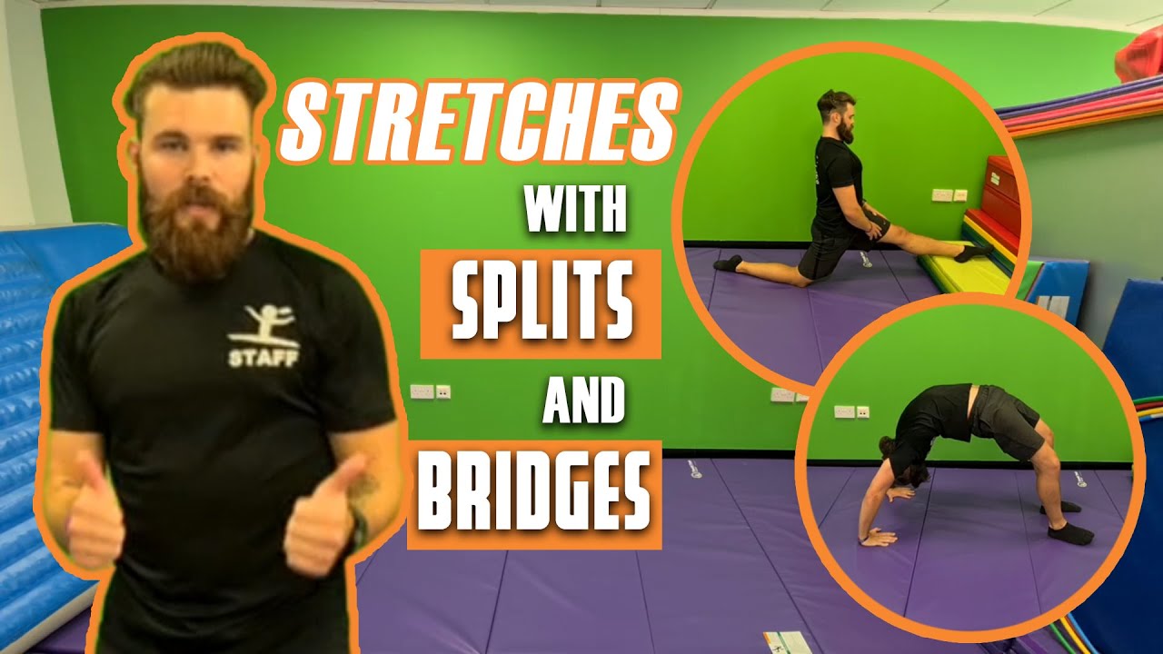 Intermediate Gymnastics stretching! With Splits and Bridges - Good Life Gymnastics