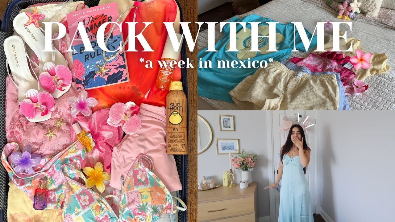 pack & prep with me for my tropical vacation (all things summer)