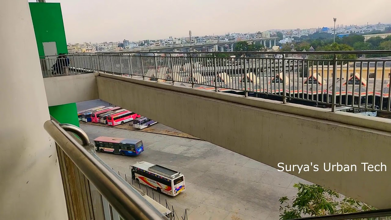 Beautiful View of M G Bus Station from Metro Station