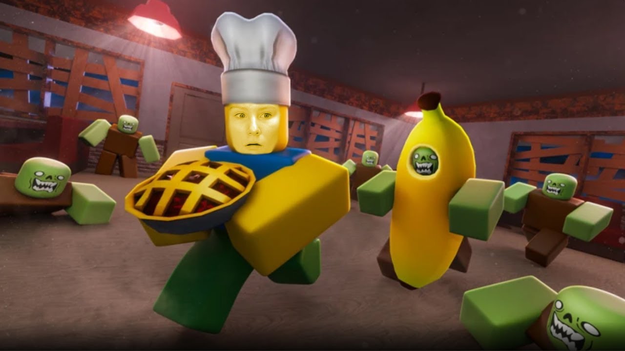 Я превратил зомби в пироги в Roblox?