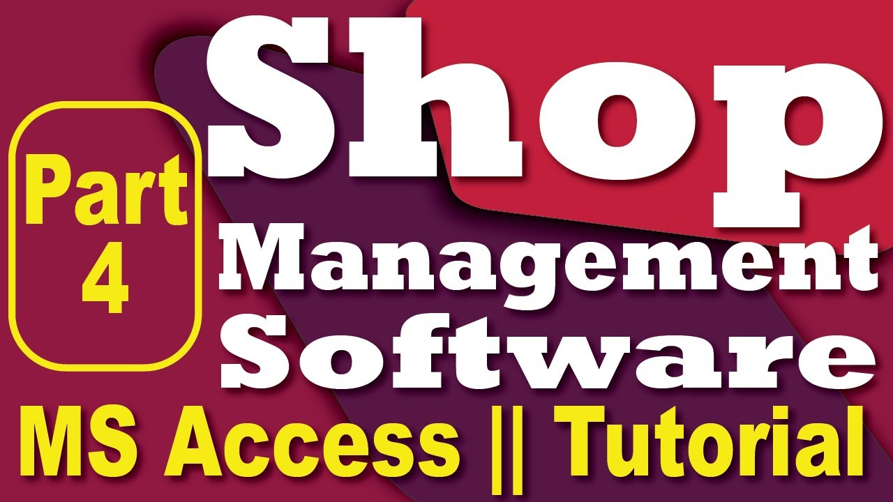 👍 Shop Management Software Tutorial || Inventory Management || MS Access || Excel Mahmud || Part 4