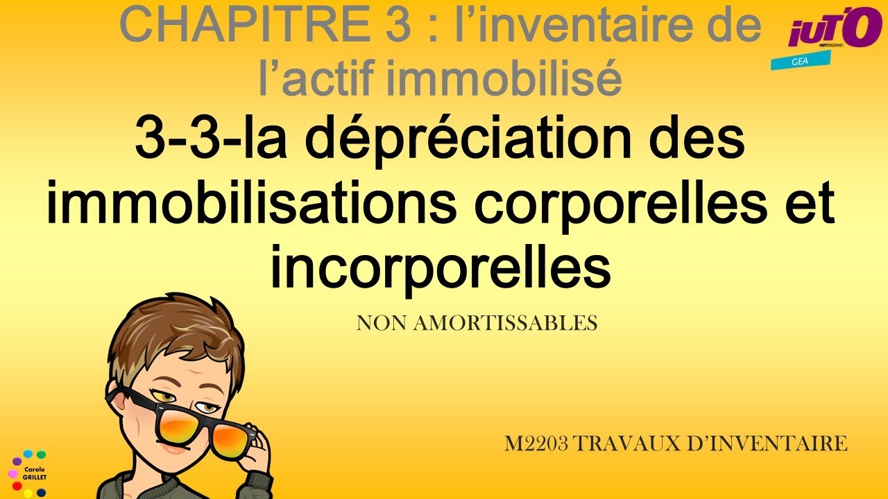 La dépréciation des immobilisations