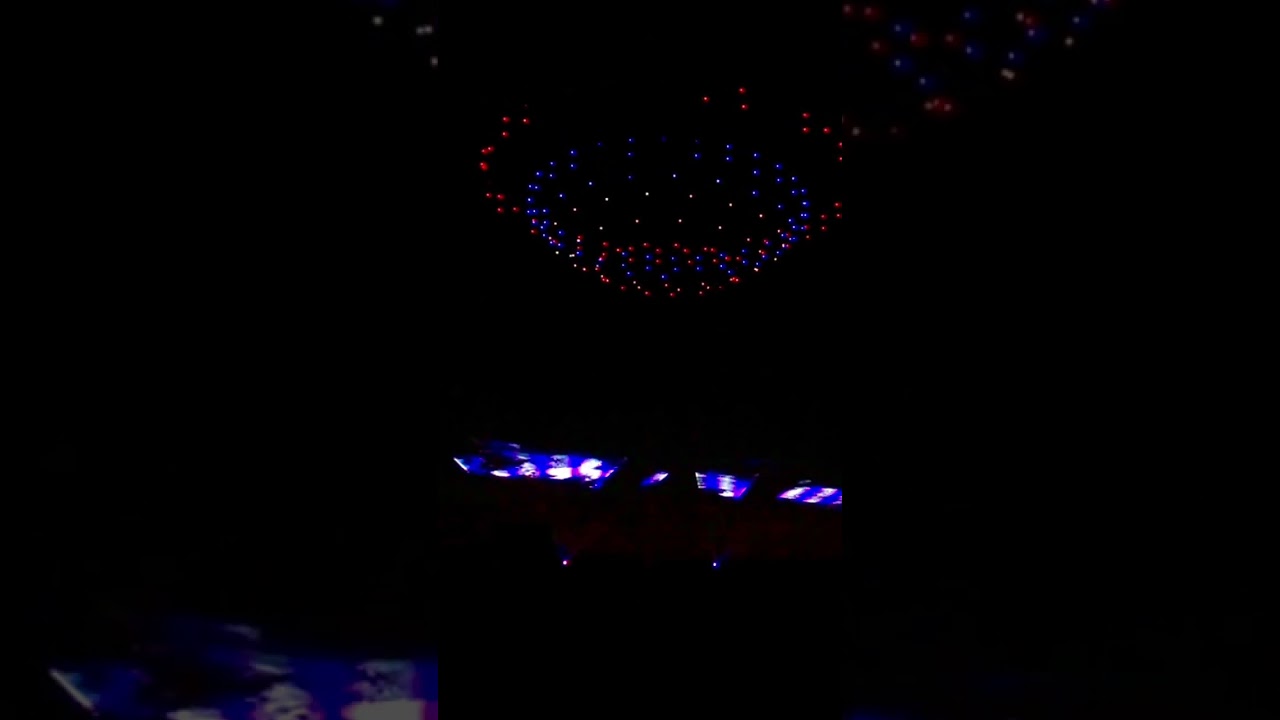 Drone UFO #lightning #cinematic #night #droneshow #dronelightshow