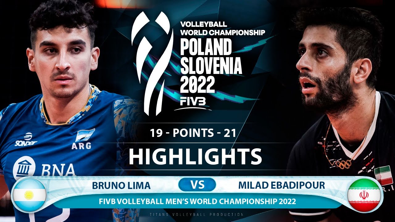 Bruno Lima vs Milad Ebadipour | Argentina vs Iran | Highlights | Men's World Championship 2022 (HD)