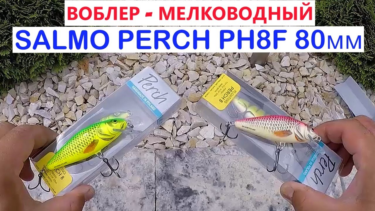 Воблер Salmo Perch PH8F 80мм.Воблера для Троллинга.Уловистые приманки для щуки.#Рыбалка