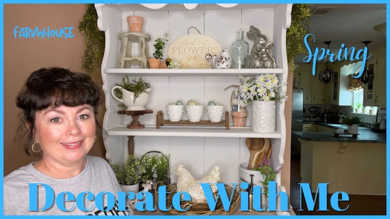 Spring Decorate With Me: My Farmhouse Hutch