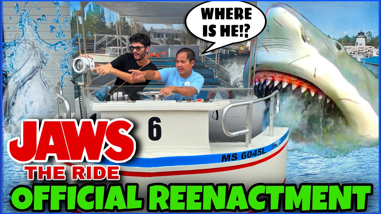 Официальная реконструкция «Челюстей» — Universal Studios Florida 2025
