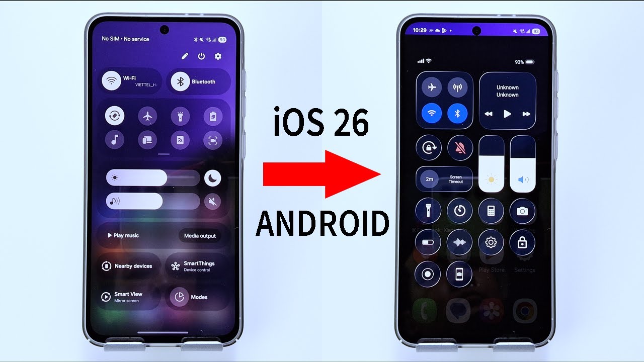Control Center iOS 26 For Android Phone