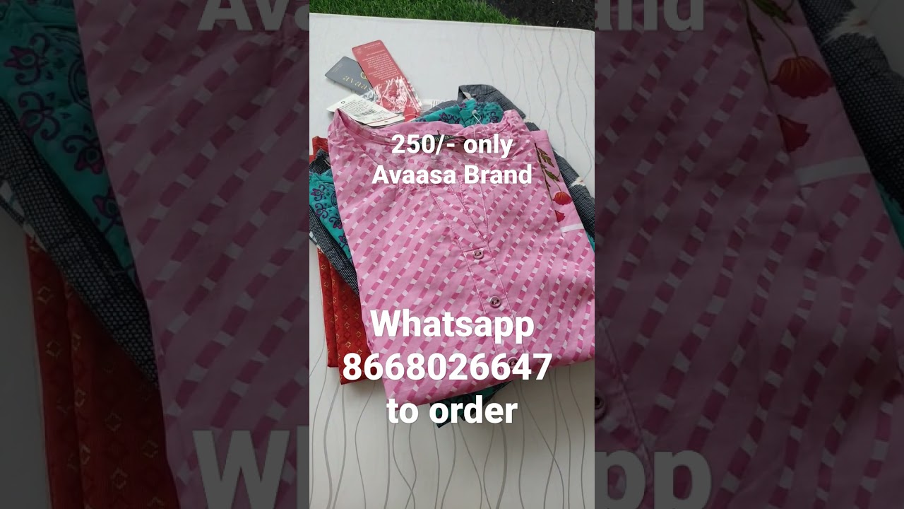 #avaasakurta #avaasa #avaasa Avaasa Branded Kurtis just @250
