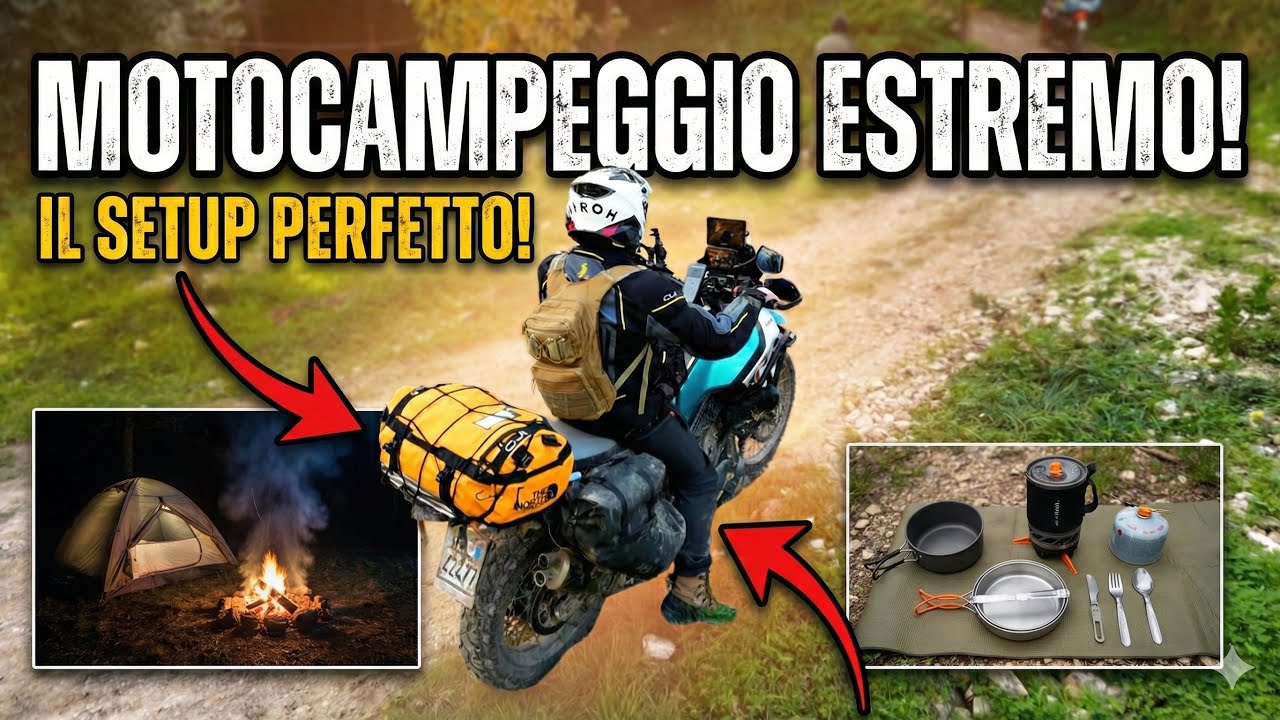 Moto e Tenda in INVERNO: Come NON Morire di Freddo (Il mio Setup) #450mt #motocamping
