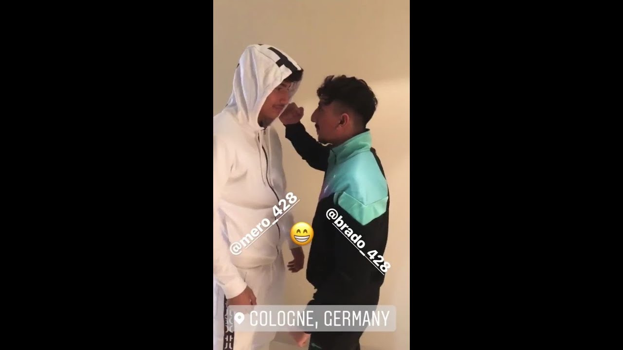 Mero und Brado 428 boxen sich 😂😂