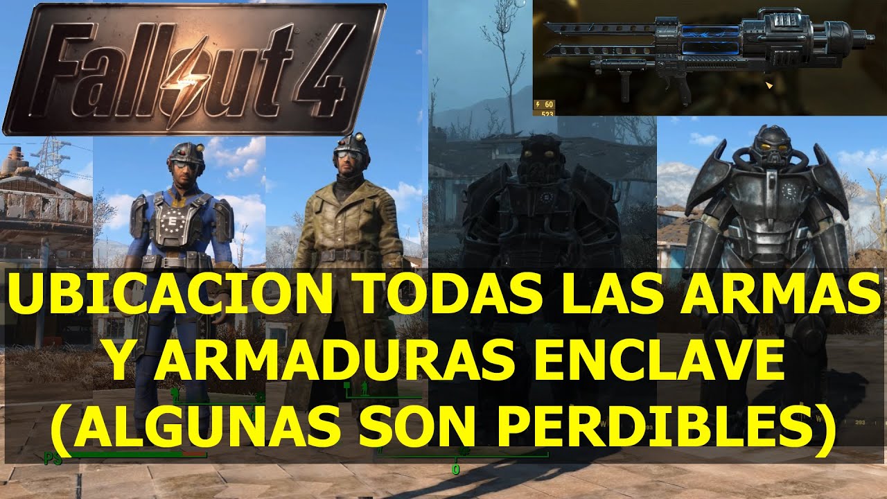 Fallout 4 Ubicaci&oacute;n todas las armaduras y armas del Enclave (algunas son perdibles)