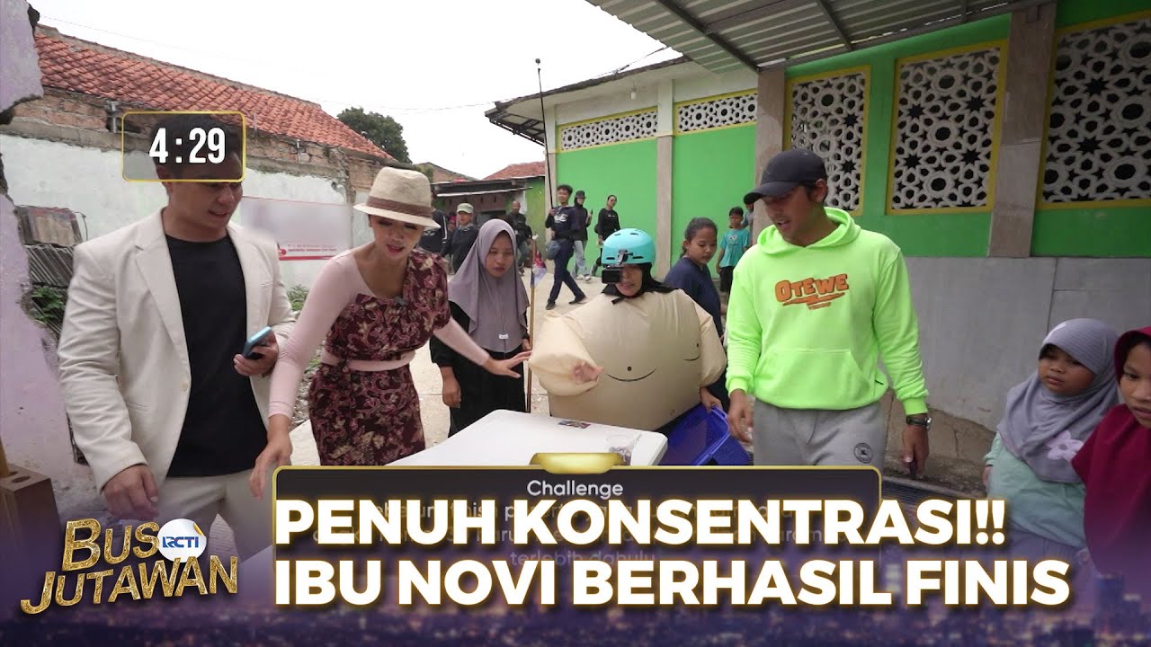 PENUH KONSENTRASI!! Ibu Novi Berhasil Finis | BUS JUTAWAN | EPS 73 (3/4)