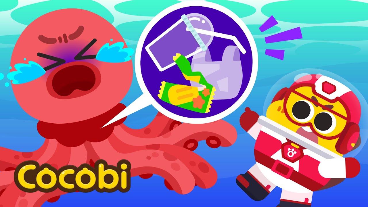 Tim Penyelamat Laut🐙🐢🐋 | Lagu Anak-anak | Cocobi